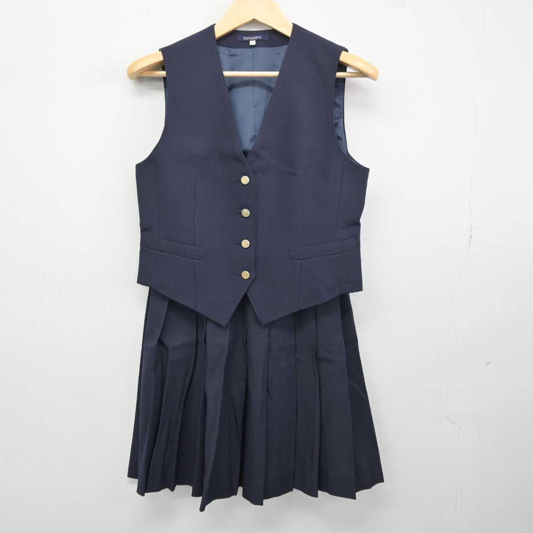 【中古】大阪府 清教学園高等学校 女子制服 4点 (ブレザー・ベスト・スカート) sf043610 | 中古制服通販パレイド