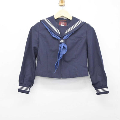 【中古】東京都 篠崎中学校 女子制服 3点 (セーラー服・ジャンパースカート) sf043629