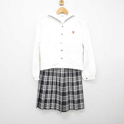 【中古】静岡県 鹿島学園高等学校/旧制服 女子制服 2点 (シャツ・スカート) sf043642