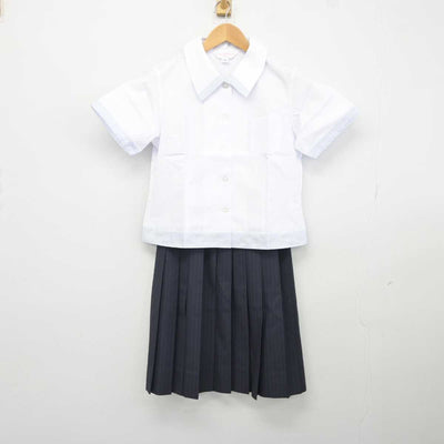 【中古】静岡県 掛川東高等学校 女子制服 2点 (シャツ・スカート) sf043645