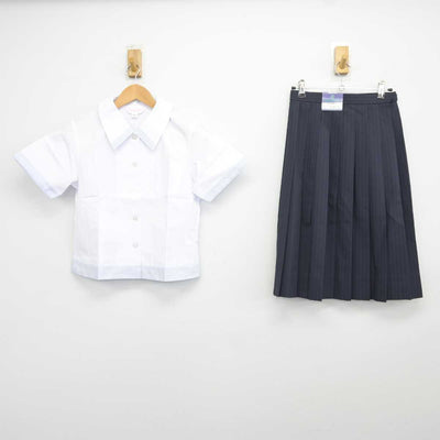 【中古】静岡県 掛川東高等学校 女子制服 2点 (シャツ・スカート) sf043645