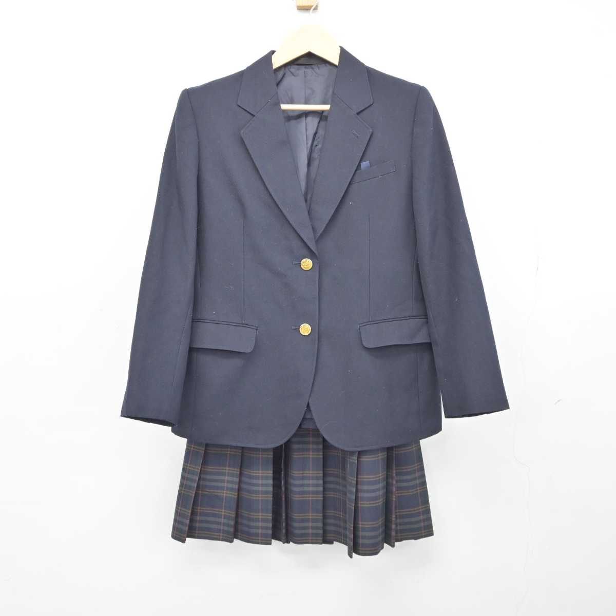 【中古】大阪府 交野市立第三中学校 女子制服 2点 (ブレザー・スカート) sf043647