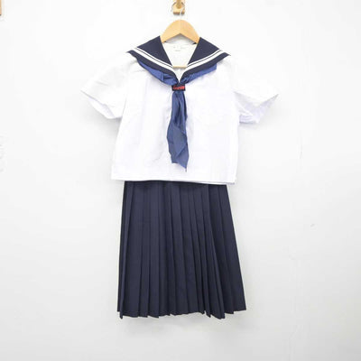 【中古】高知県 土佐女子中学高等学校 女子制服 4点 (セーラー服・セーラー服・スカート) sf043651