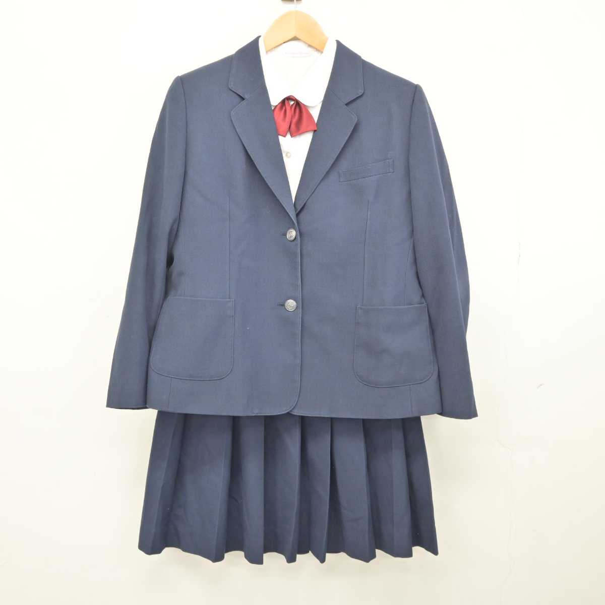 【中古】埼玉県 川越市立名細中学校 女子制服 4点 (ブレザー・シャツ・スカート) sf043654