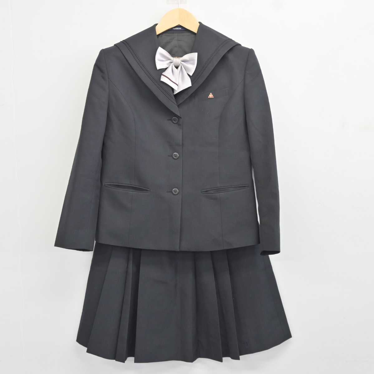 【中古】広島県 安西高等学校 女子制服 5点 (ブレザー・スカート) sf043662