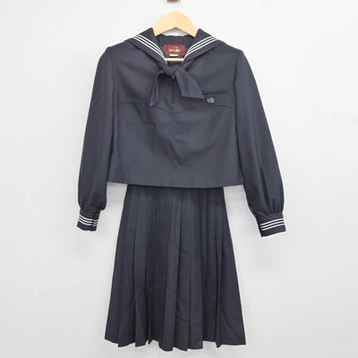 【中古】東京都 豊島岡中学校 女子制服 4点 (セーラー服・スカート) sf043666