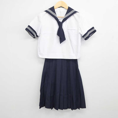 【中古】東京都 豊島岡中学校 女子制服 3点 (セーラー服・スカート) sf043667