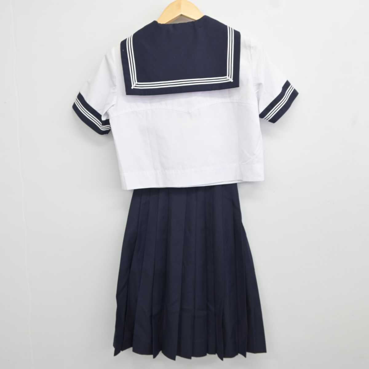 【中古】東京都 豊島岡中学校 女子制服 3点 (セーラー服・スカート) sf043667