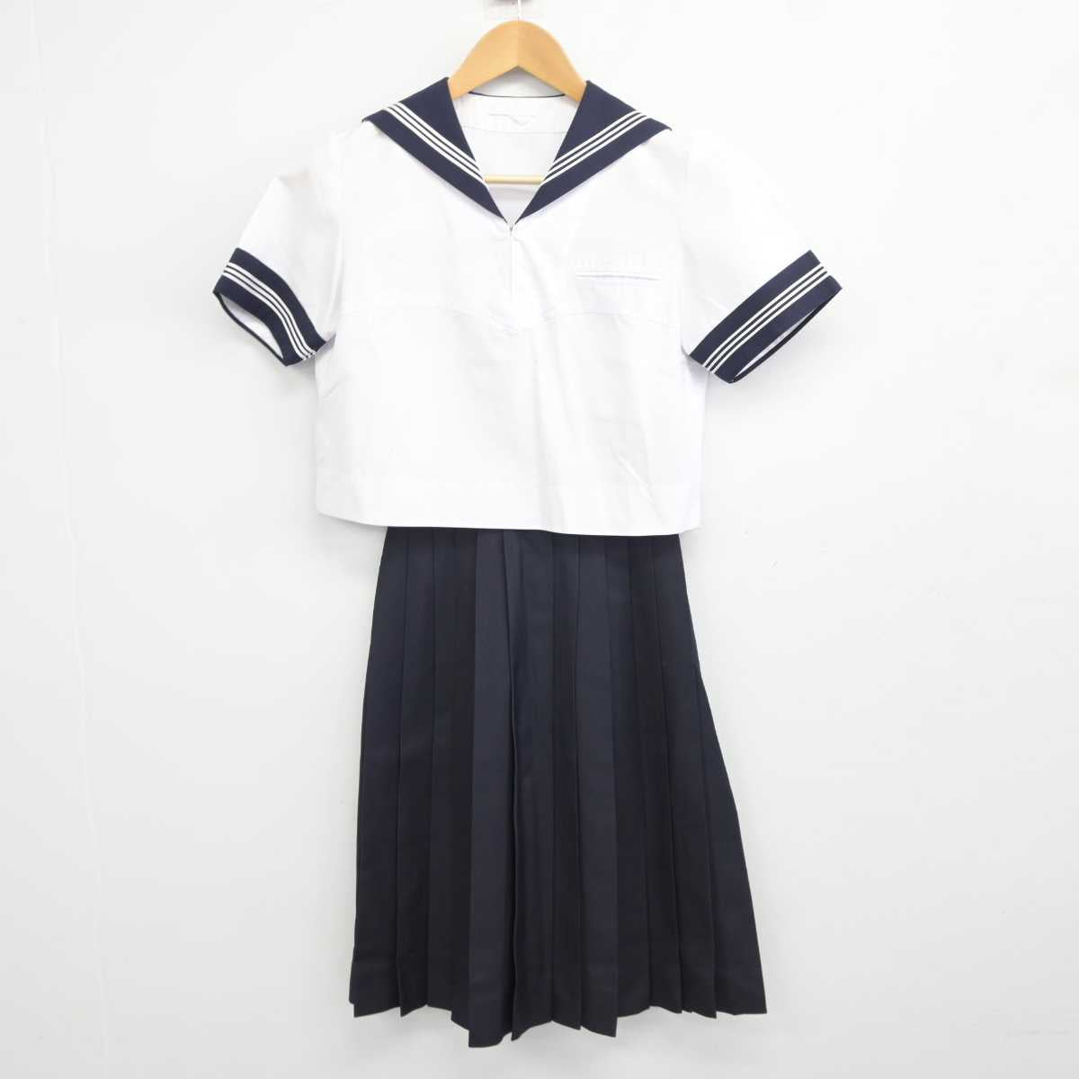 【中古】東京都 豊島岡中学校 女子制服 3点 (セーラー服・スカート) sf043668