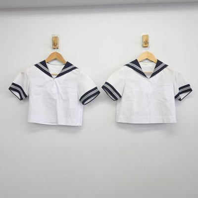 【中古】東京都 豊島岡中学校 女子制服 3点 (セーラー服・スカート) sf043668