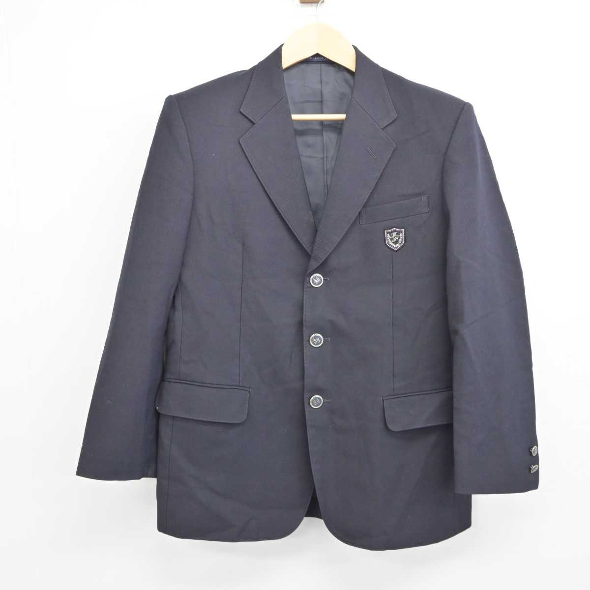 【中古】茨城県 石岡第一高等学校 男子制服 3点 (ブレザー・ズボン) sf043676