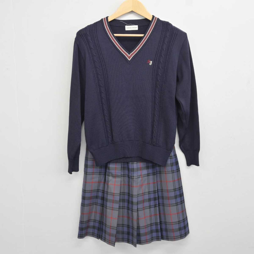 【中古】茨城県 水城高等学校 女子制服 3点 (ブレザー・ニット・スカート) sf043677 | 中古制服通販パレイド