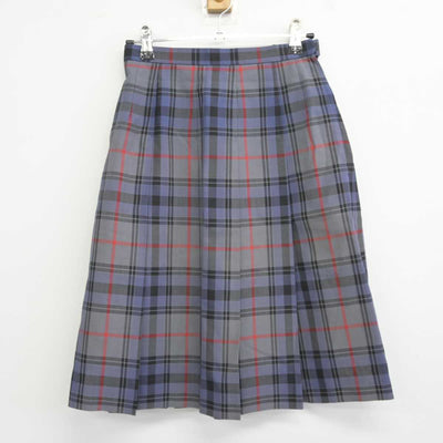 【中古】茨城県 水城高等学校 女子制服 2点 (ニットベスト・スカート) sf043678