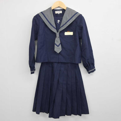【中古】沖縄県 南星中学校 女子制服 3点 (セーラー服・スカート) sf043682