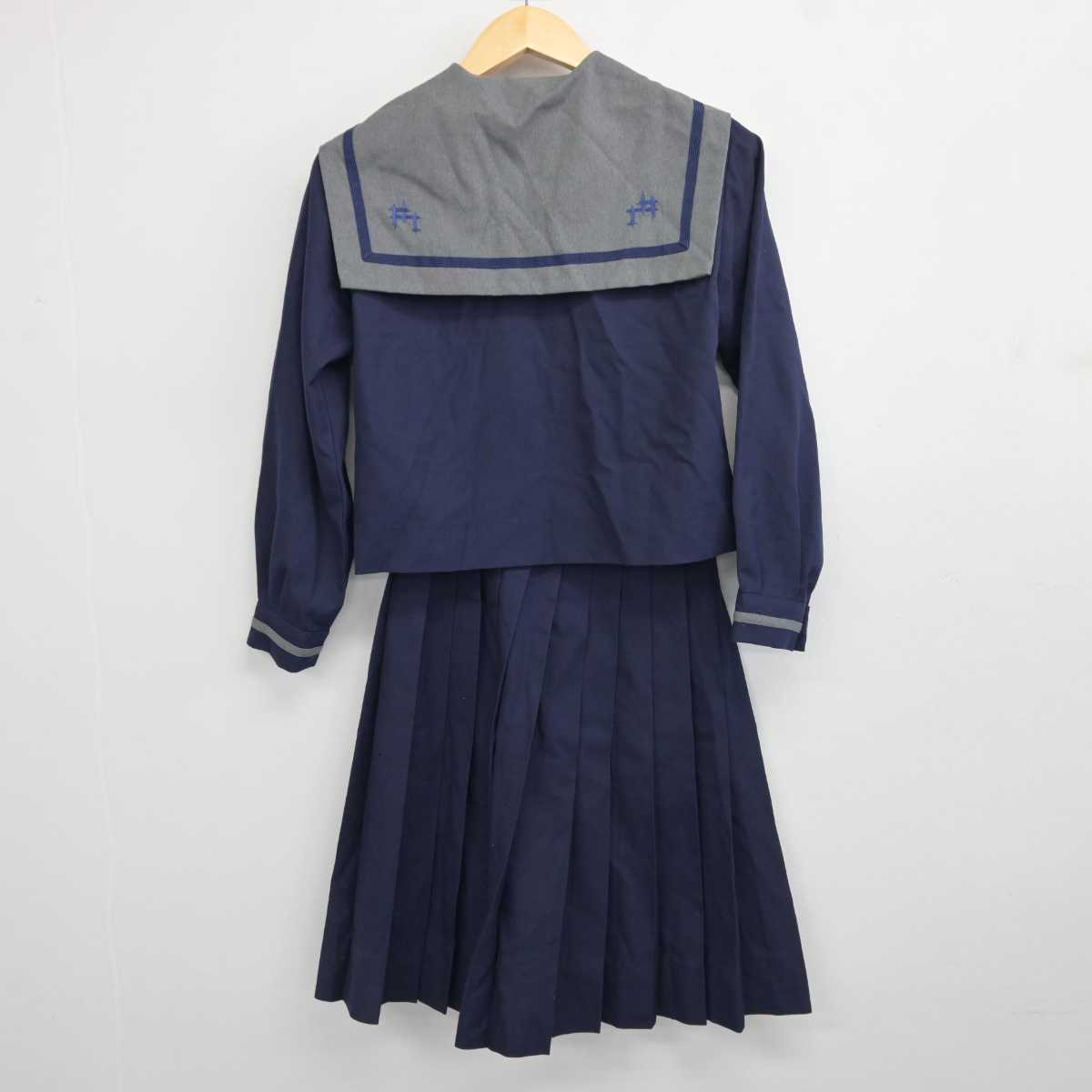 【中古】沖縄県 南星中学校 女子制服 3点 (セーラー服・スカート) sf043682