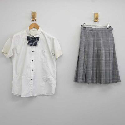 【中古】茨城県 霞ヶ浦高等学校 女子制服 3点 (シャツ・スカート) sf043687