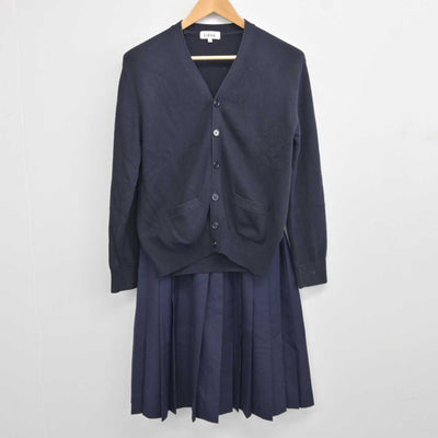 【中古】愛知県 東星中学校 女子制服 4点 (セーラー服・ニット・スカート) sf043690