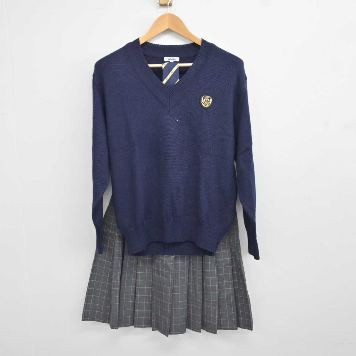 中古】千葉県 芝浦工業大学柏中学高等学校 女子制服 4点 (ブレザー