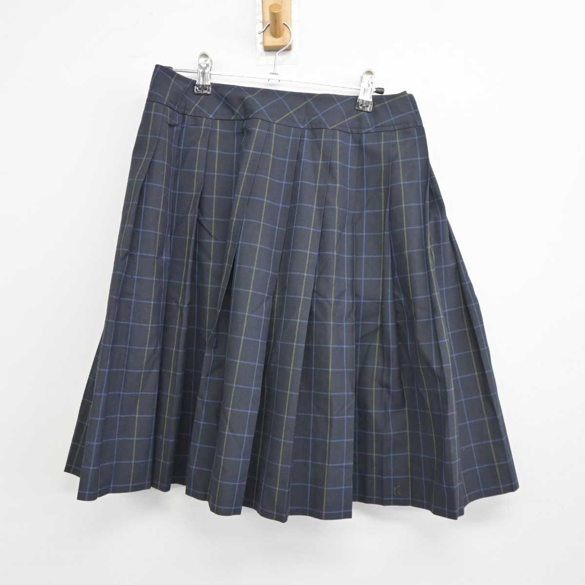 【中古】福井県 啓新高等学校 女子制服 3点 (シャツ・スカート) sf043707