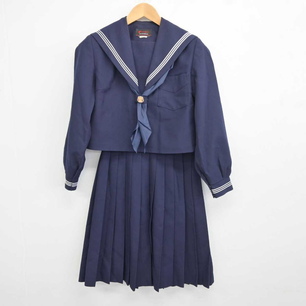 中古】奈良県 高取中学校 女子制服 3点 (セーラー服・スカート) sf043708 | 中古制服通販パレイド