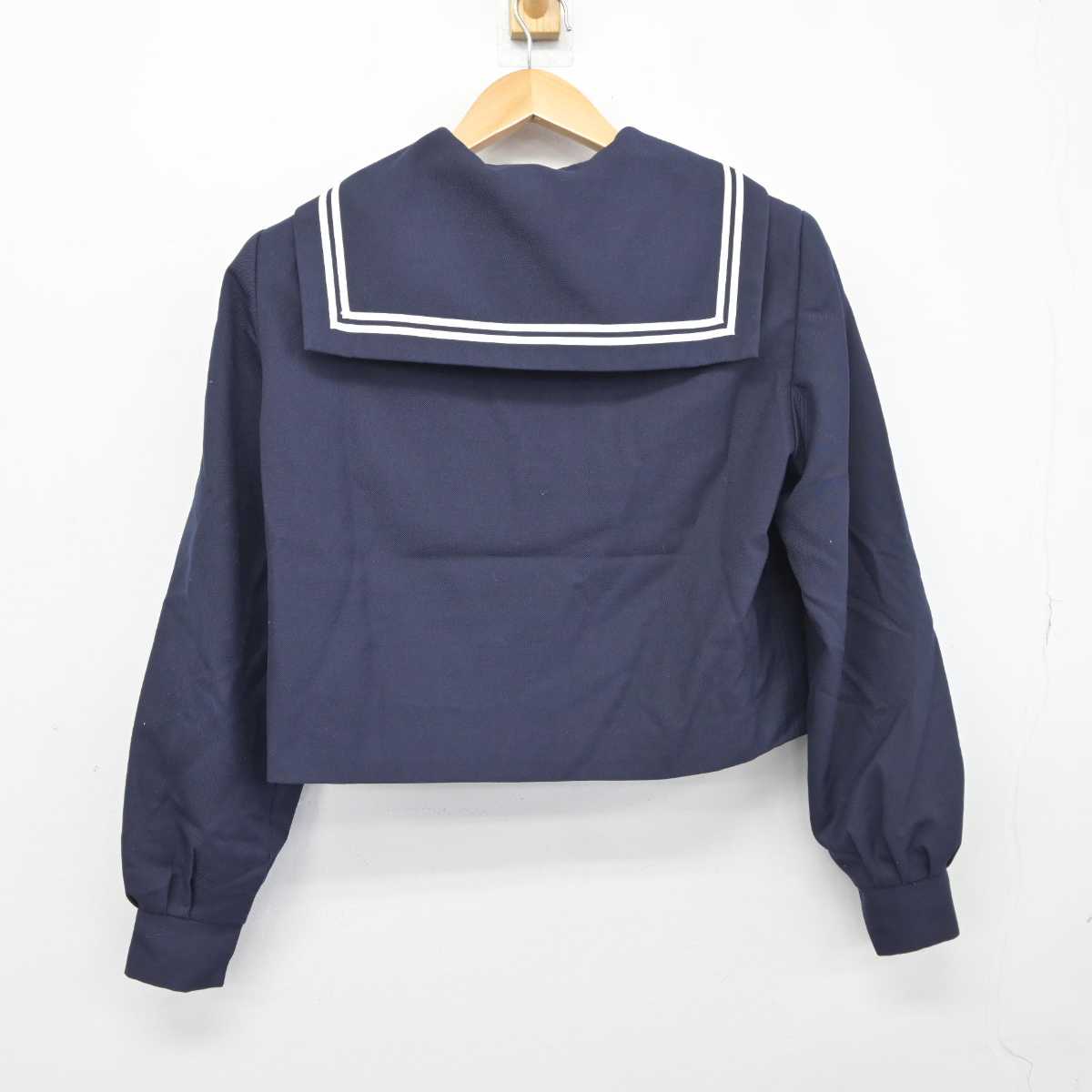 【中古】岐阜県 島中学校 女子制服 2点 (セーラー服) sf043721