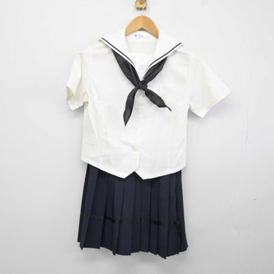 【中古】岐阜県 加納高等学校 女子制服 3点 (セーラー服・スカート) sf043725