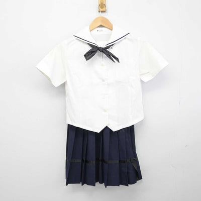 【中古】岐阜県 加納高等学校 女子制服 3点 (セーラー服・スカート) sf043727