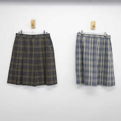 【中古】東京都 日本女子体育大学附属二階堂高等学校 女子制服 3点 (ニット・スカート・スカート) sf043729