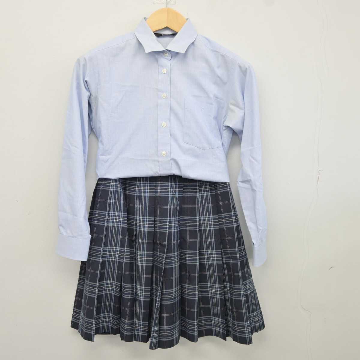 【中古】東京都 大成高等学校 女子制服 3点 (シャツ・スカート) sf043739