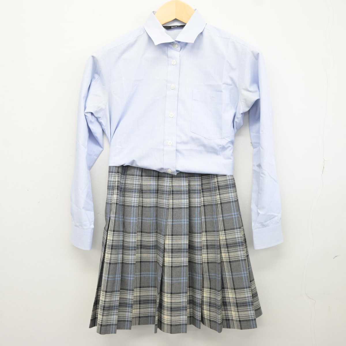 【中古】東京都 大成高等学校 女子制服 3点 (シャツ・スカート) sf043739