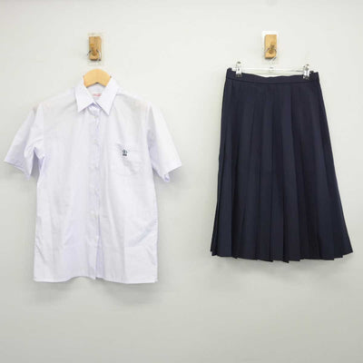 【中古】奈良県 郡山高等学校 女子制服 2点 (シャツ・スカート) sf043740