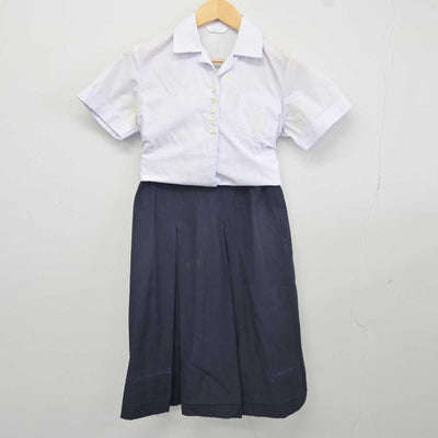 【中古】奈良県 高田高等学校 女子制服 2点 (シャツ・スカート) sf043745