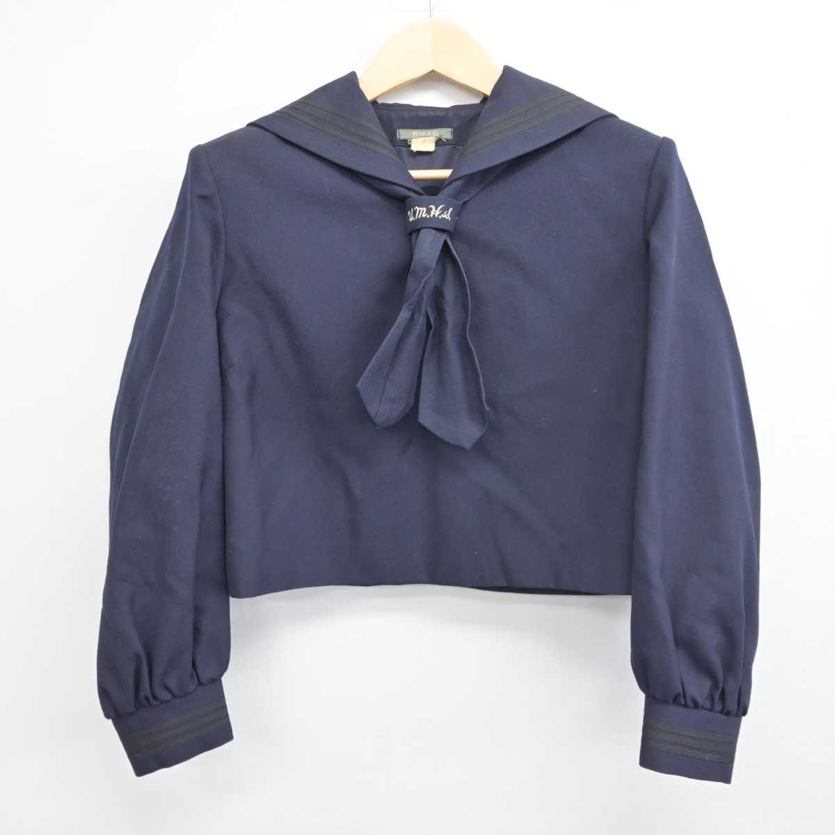 【中古】埼玉県 浦和高等学校 女子制服 4点 (セーラー服・スカート) sf043746