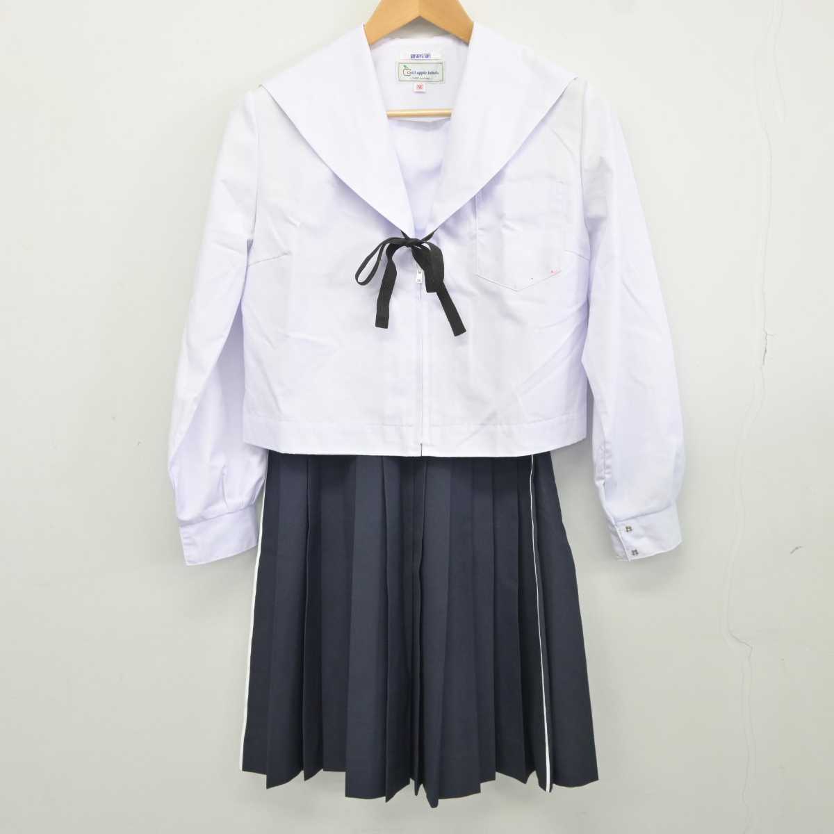 【中古】愛知県 菊里高等学校 女子制服 4点 (セーラー服・スカート) sf043748