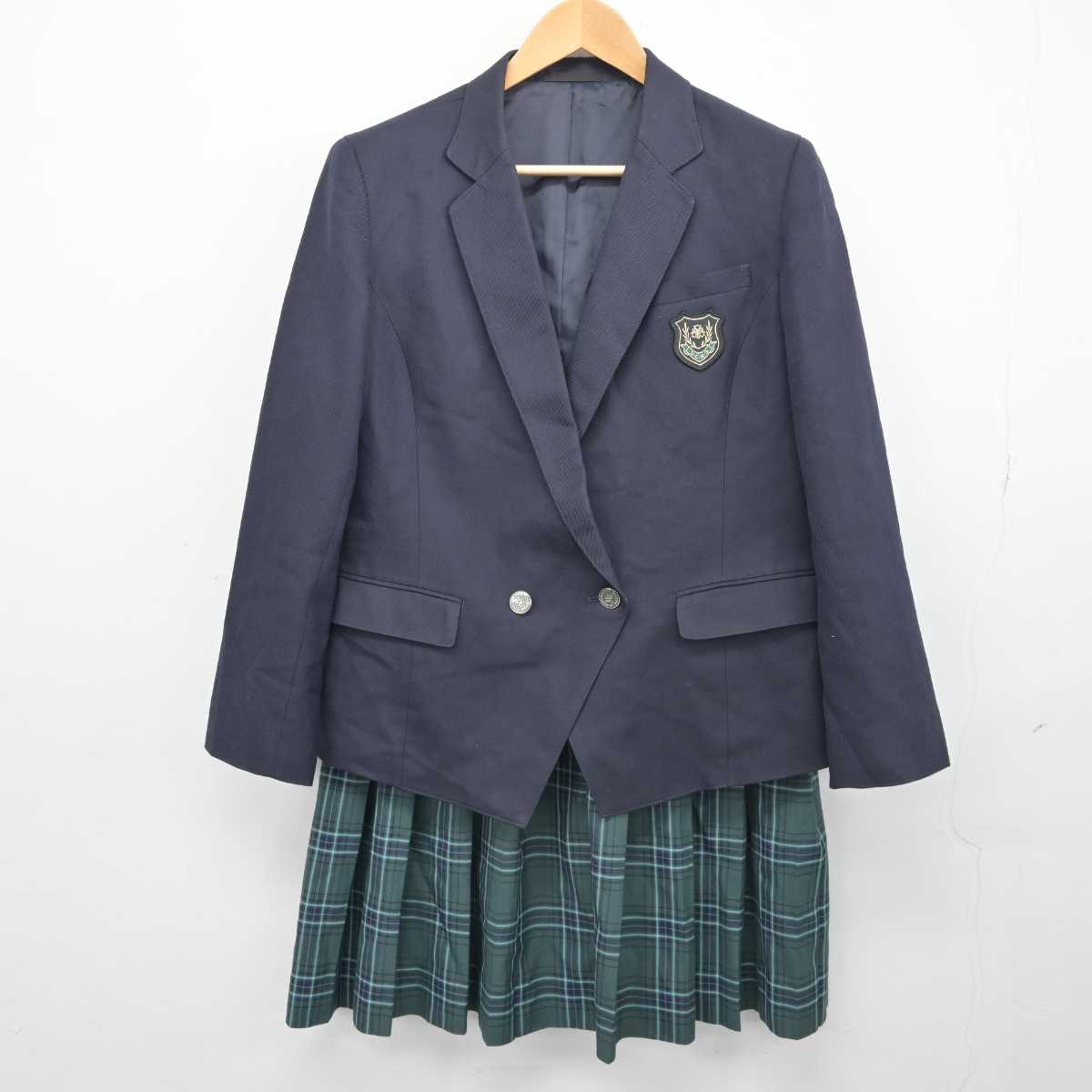 【中古】福岡県 宇美商業高等学校 女子制服 4点 (ブレザー・スカート) sf043760