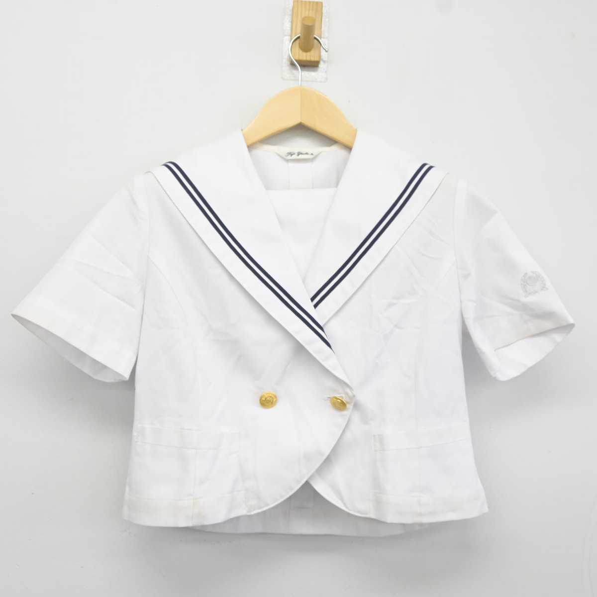 【中古】香川県 香川誠陵高等学校 女子制服 2点 (セーラー服・スカート) sf043769