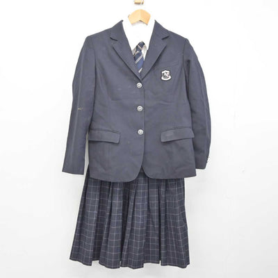 【中古】福岡県 福岡農業高等学校 女子制服 4点 (ブレザー・シャツ・スカート) sf043789