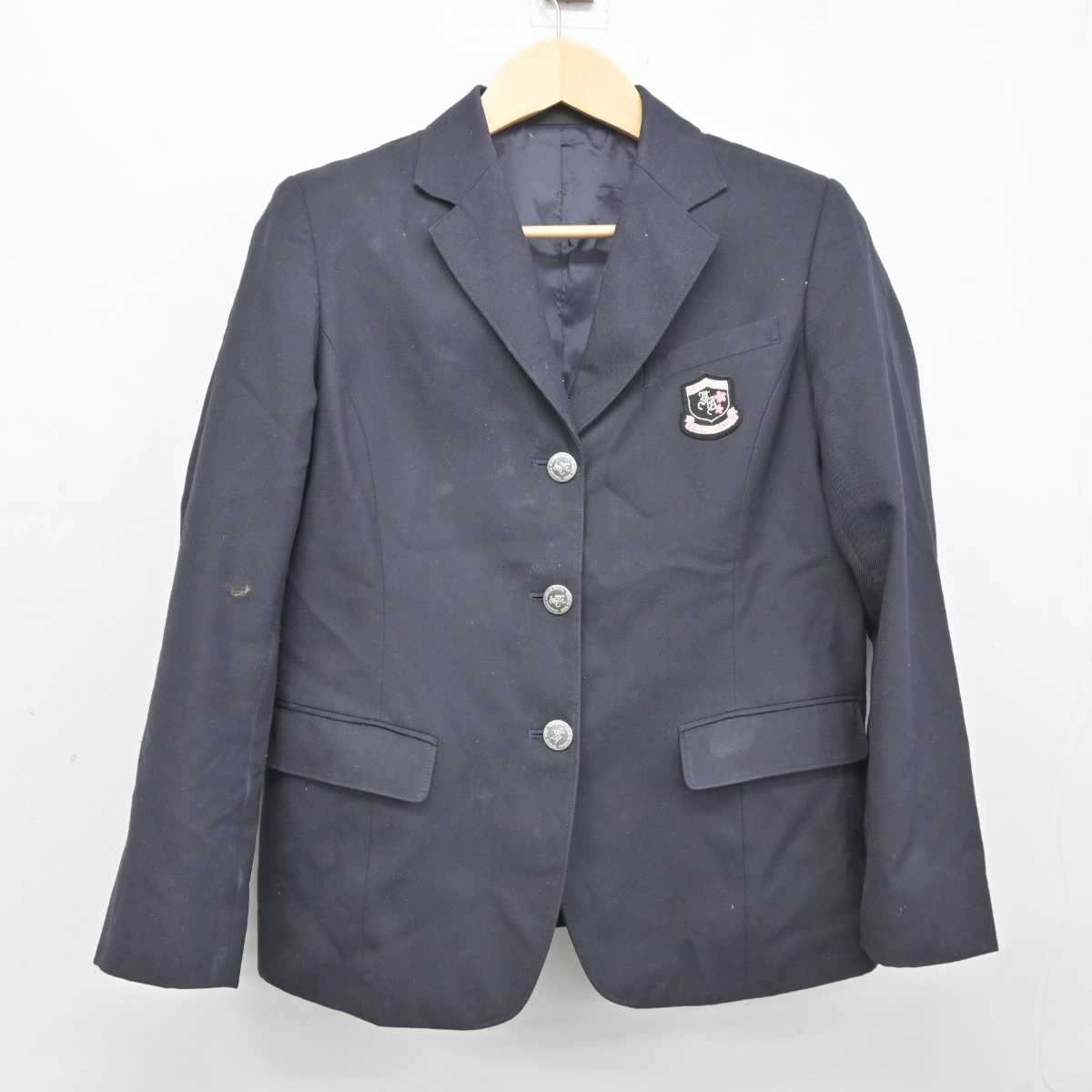 【中古】福岡県 福岡農業高等学校 女子制服 4点 (ブレザー・シャツ・スカート) sf043789