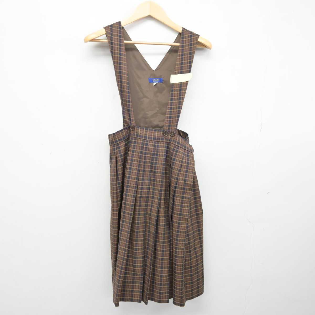 【中古】福岡県 宇美南中学校 女子制服 2点 (ブレザー・ジャンパースカート) sf043796