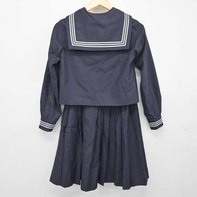 【中古】埼玉県 大妻嵐山中学校 女子制服 3点 (セーラー服・スカート) sf043810