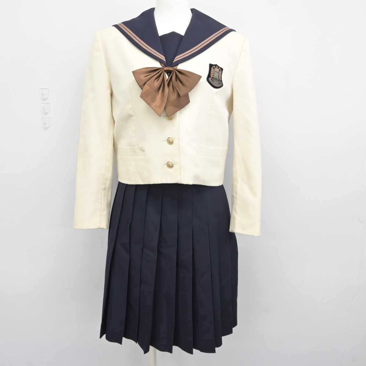 【中古】岡山県 岡山南高等学校 女子制服 4点 (ブレザー・セーラー服・スカート) sf043820