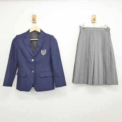 【中古】栃木県 旭中学校 女子制服 2点 (ブレザー・スカート) sf043825