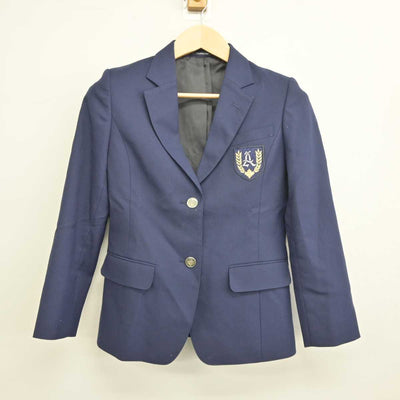 【中古】栃木県 旭中学校 女子制服 2点 (ブレザー・スカート) sf043825