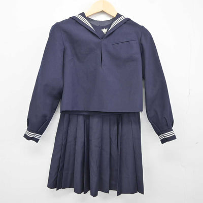 【中古】東京都 成蹊高等学校 女子制服 2点 (セーラー服・スカート) sf043827