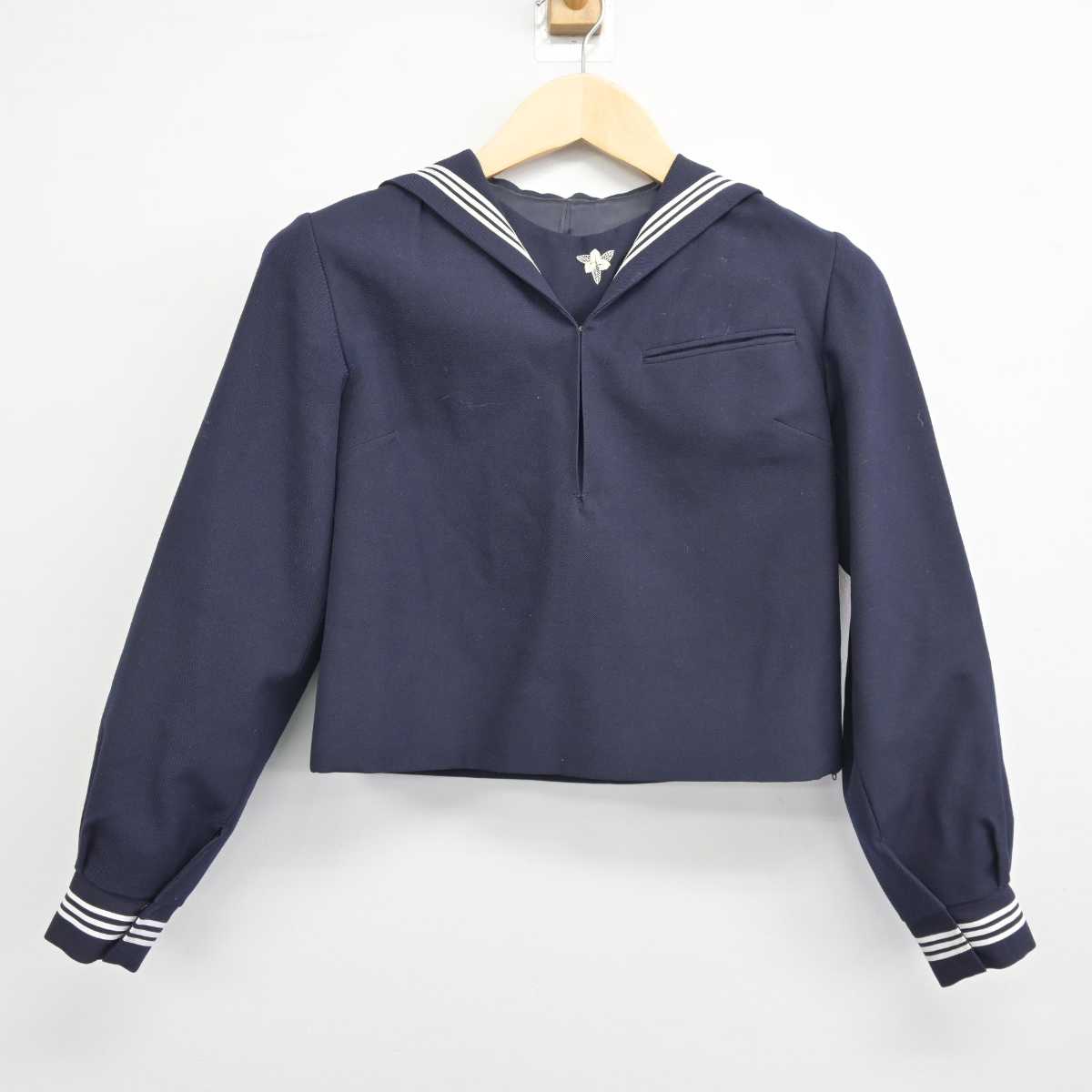 【中古】東京都 成蹊高等学校 女子制服 2点 (セーラー服・スカート) sf043827