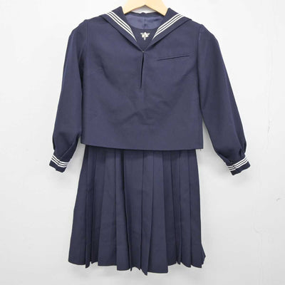 【中古】東京都 成蹊高等学校 女子制服 2点 (セーラー服・スカート) sf043828