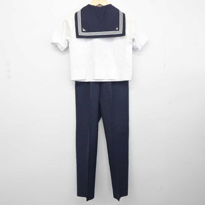 【中古】東京都 成蹊中学校 女子制服 5点 (セーラー服・ズボン・ズボン) sf043829