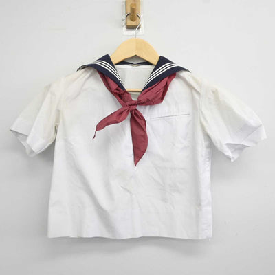 【中古】東京都 成蹊中学校 女子制服 5点 (セーラー服・ズボン・ズボン) sf043829