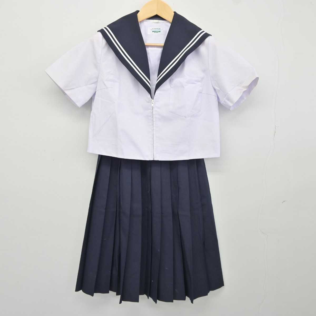 【中古】愛知県 常磐中学校 女子制服 2点 (セーラー服・スカート) sf043839