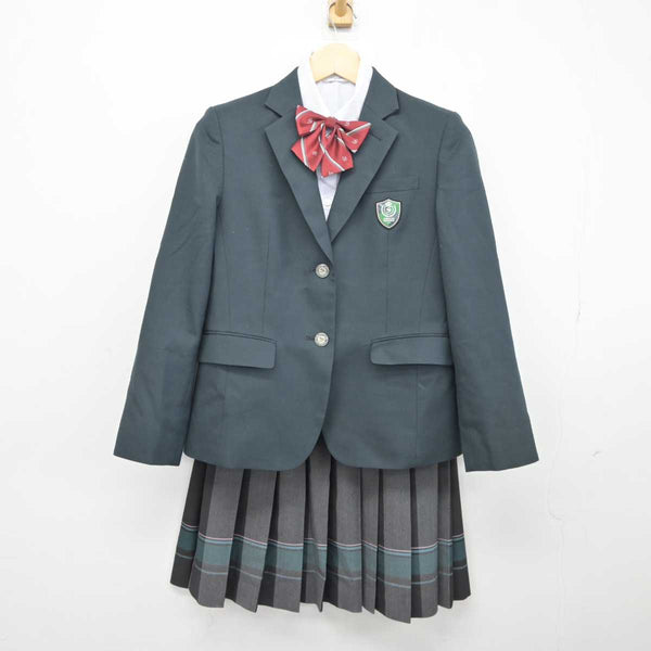 中古】福島県 尚志高等学校 女子制服 5点 (ブレザー・ニット